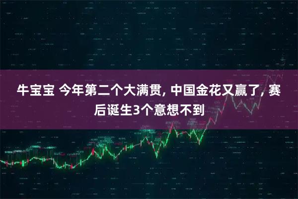 牛宝宝 今年第二个大满贯, 中国金花又赢了, 赛后诞生3个意想不到