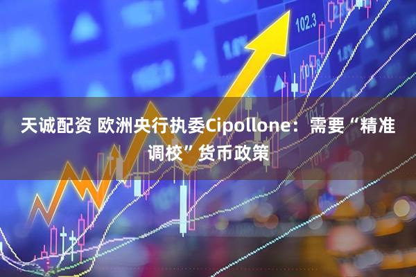 天诚配资 欧洲央行执委Cipollone：需要“精准调校”货币政策
